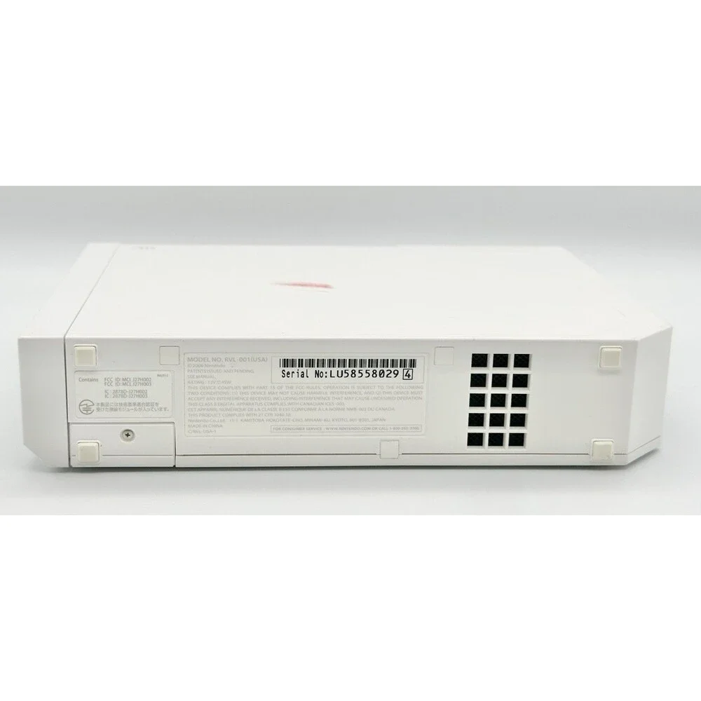 Nintendo Wii RVL-001 White Console USA Backward Compatible